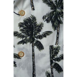 Camisa Palmeras Beige - Darío Beltrán