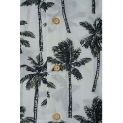 Camisa Palmeras Beige - Darío Beltrán