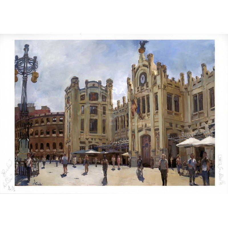 S. Miralles. Pintor callejero. Obra exclusiva a la venta en El Miracle galería de arte de Valencia
