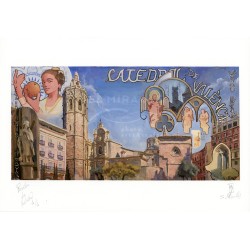 S. Miralles. Pintor callejero. Obra exclusiva a la venta en El Miracle galería de arte de Valencia